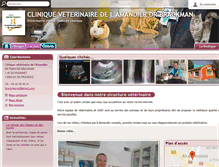Tablet Screenshot of clinique-veterinaire-de-lamandier.com
